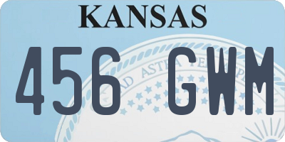 KS license plate 456GWM