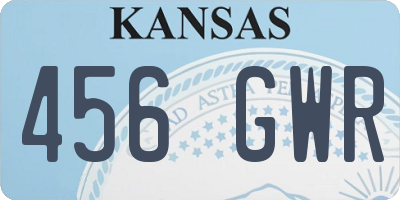 KS license plate 456GWR