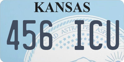 KS license plate 456ICU