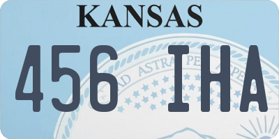 KS license plate 456IHA