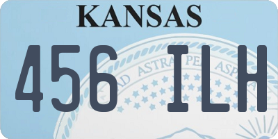 KS license plate 456ILH