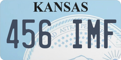 KS license plate 456IMF