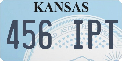 KS license plate 456IPT
