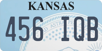 KS license plate 456IQB