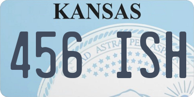 KS license plate 456ISH
