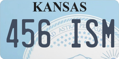 KS license plate 456ISM