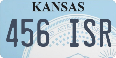 KS license plate 456ISR
