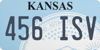 KS license plate 456ISV