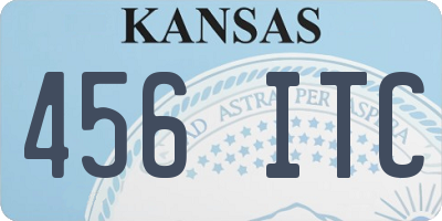 KS license plate 456ITC