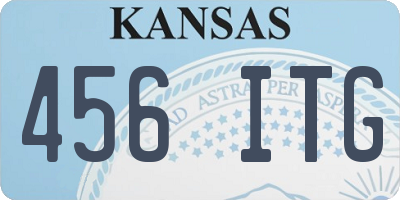 KS license plate 456ITG
