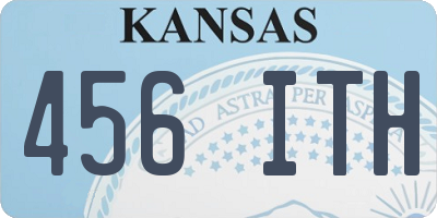 KS license plate 456ITH