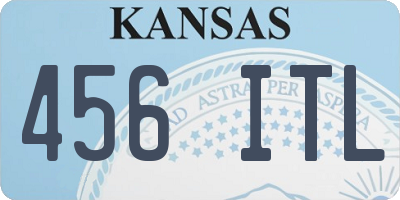 KS license plate 456ITL