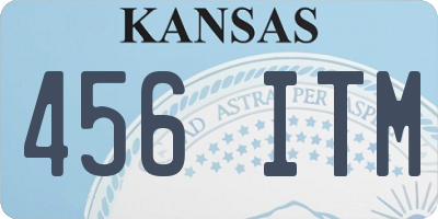 KS license plate 456ITM