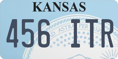 KS license plate 456ITR