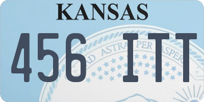 KS license plate 456ITT