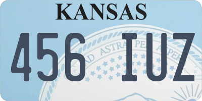 KS license plate 456IUZ