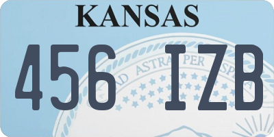 KS license plate 456IZB