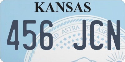 KS license plate 456JCN