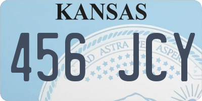 KS license plate 456JCY