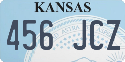 KS license plate 456JCZ