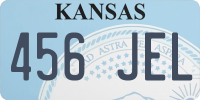 KS license plate 456JEL