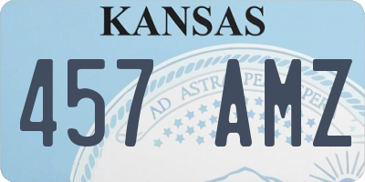 KS license plate 457AMZ