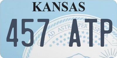 KS license plate 457ATP