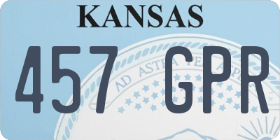 KS license plate 457GPR