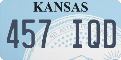 KS license plate 457IQD