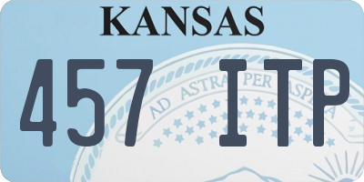 KS license plate 457ITP