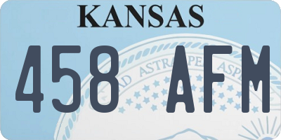 KS license plate 458AFM