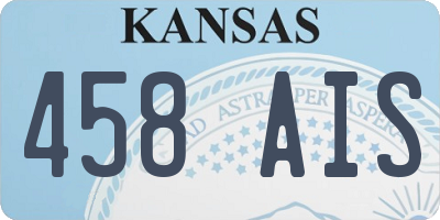 KS license plate 458AIS