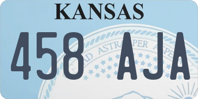 KS license plate 458AJA