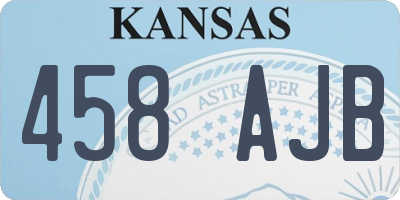 KS license plate 458AJB