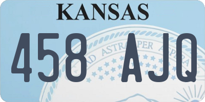 KS license plate 458AJQ