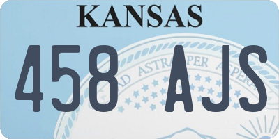 KS license plate 458AJS