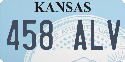 KS license plate 458ALV