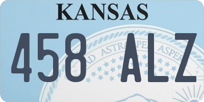 KS license plate 458ALZ