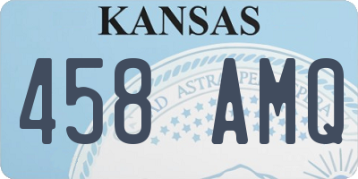 KS license plate 458AMQ
