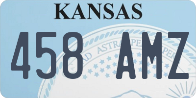 KS license plate 458AMZ