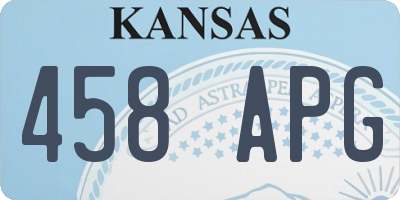 KS license plate 458APG
