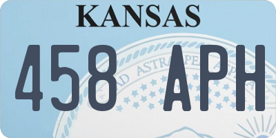 KS license plate 458APH