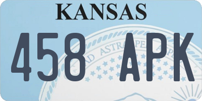 KS license plate 458APK