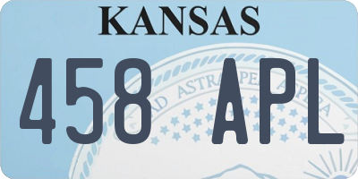 KS license plate 458APL