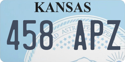 KS license plate 458APZ