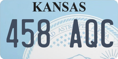 KS license plate 458AQC
