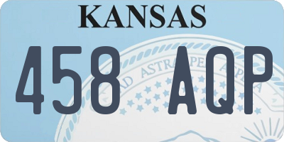 KS license plate 458AQP