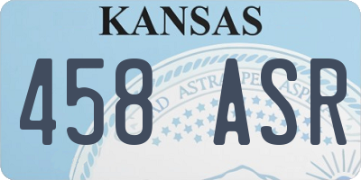 KS license plate 458ASR