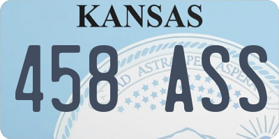 KS license plate 458ASS