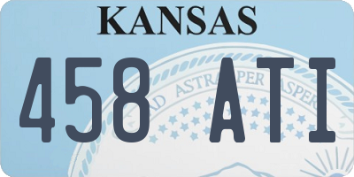 KS license plate 458ATI